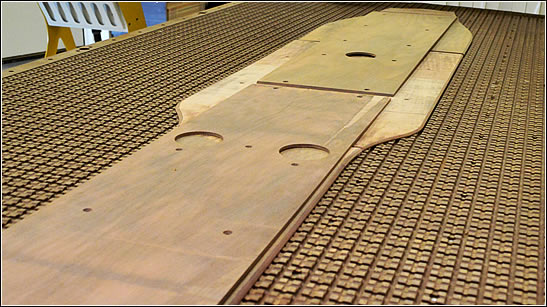 Wooden floors for the Motorsport industry.